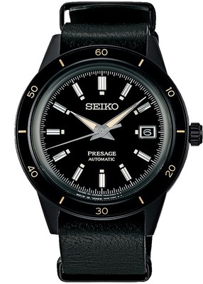 Pre-owned Seiko Presage Basic Sary215 Black Automatic Mechanical Men's Watch In Box
