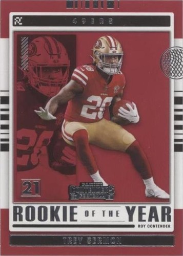 2021 Panini Contenders Trey Sermon #ROY-TSE