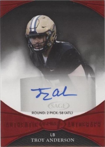 2022 Sage Aspire Troy Anderson #ASP-TA