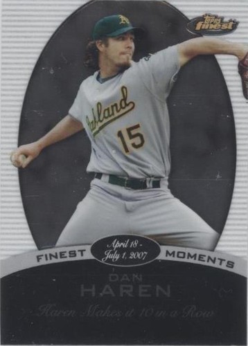 2008 Topps Finest - Dan Haren #FM-DH