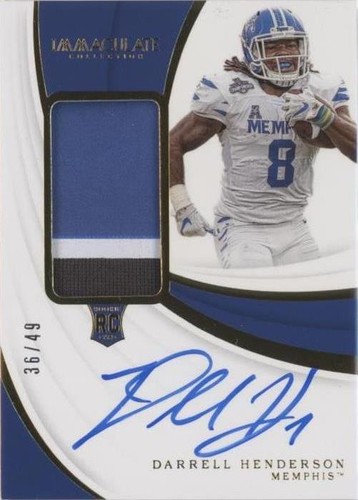 2019 Panini Immaculate Collection Collegiate Darrell Henderson #144