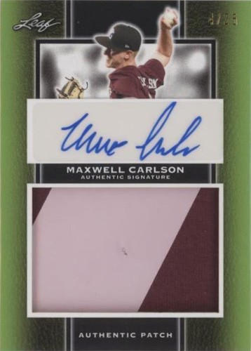 2019 Leaf Perfect Game National Showcase - Maxwell Carlson #PA-MC1