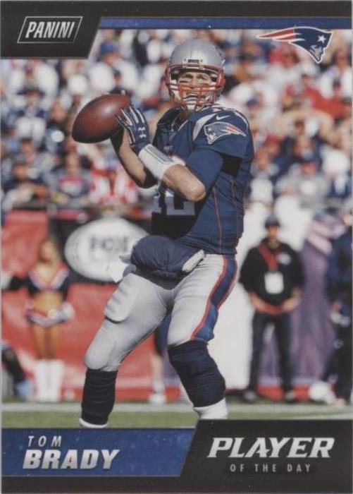 2018 Panini Player of the Day Tom Brady #25