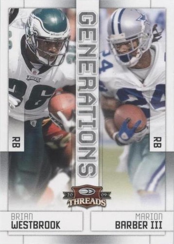 2009 Donruss Threads Brian Westbrook Marion Barber III #15