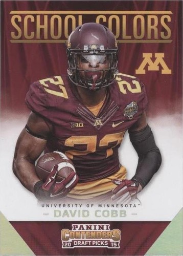 2015 Panini Contenders Draft Picks David Cobb #21