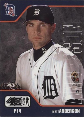 2002 Upper Deck 40 Man - Matt Anderson #334