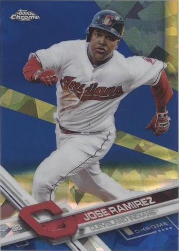 2017 Topps Chrome Sapphire Edition - Jose Ramirez #487