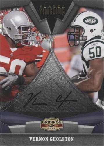 2009 Donruss Gridiron Gear Vernon Gholston #10
