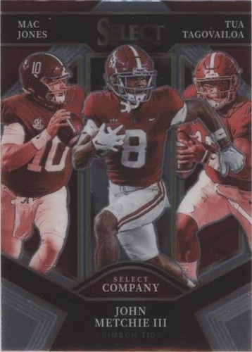 2022 Panini Select Draft Picks John Metchie III Mac Jones Tua Tagovailoa #SC-BAMA