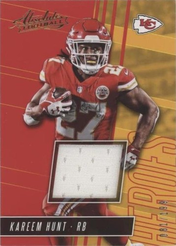 2018 Panini Absolute Kareem Hunt #AHM-KH