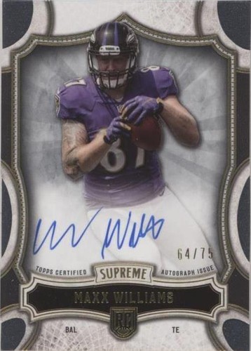 2015 Topps Supreme Maxx Williams #SRA-MW