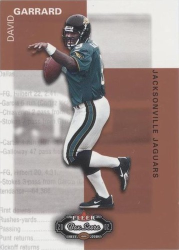 2002 Fleer Box Score David Garrard #176
