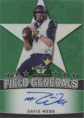 2017 Leaf Valiant Davis Webb #FG-DW1