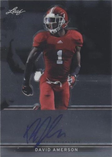 2013 Leaf Metal Draft David Amerson #BA-DA1