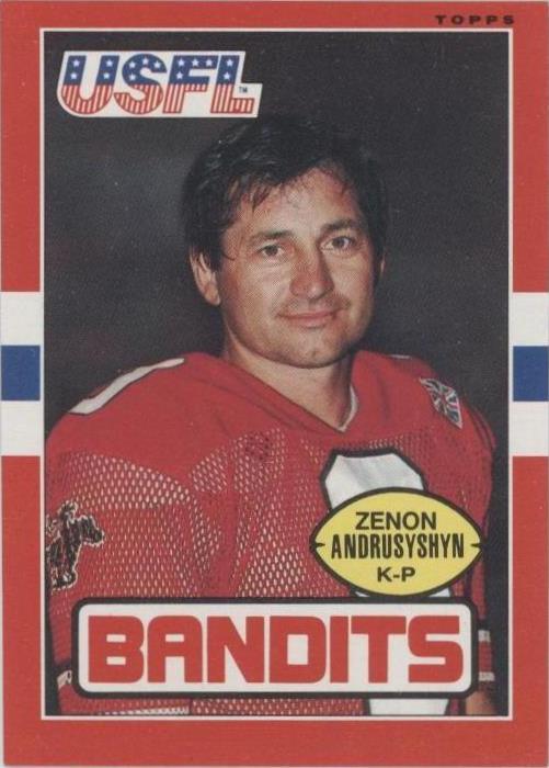 1985 Topps USFL Zenon Andrusyshyn #123