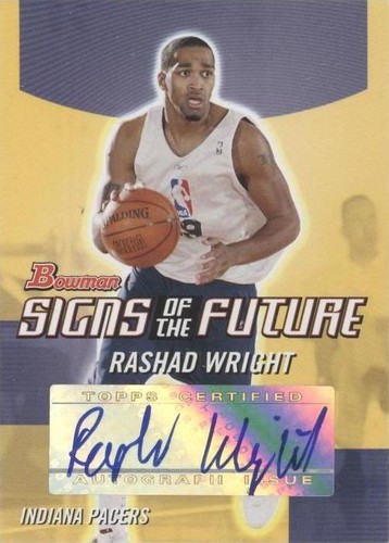 2004-05 Bowman Draft Picks & Prospects - Rashad Wright #SOF-RW