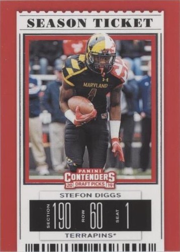 2019 Panini Contenders Draft Picks Stefon Diggs #92