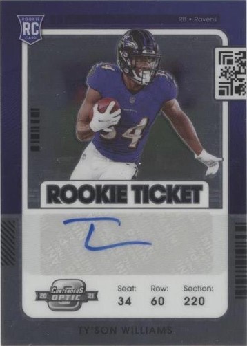 2021 Panini Contenders Optic Ty'Son Williams #192