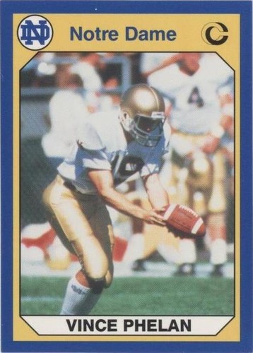 1990 Collegiate Collection University of Notre Dame Vince Phelan #8