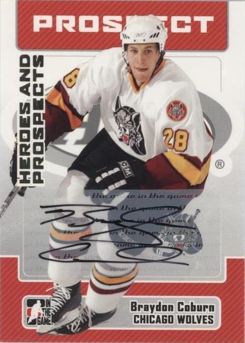 2006-07 In the Game Heroes and Prospects - Braydon Coburn #A-BCO