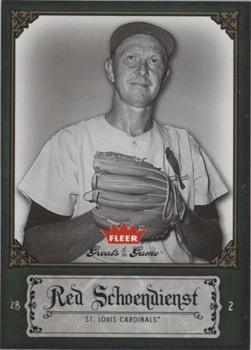 2006 Fleer Greats of the Game - Red Schoendienst #74