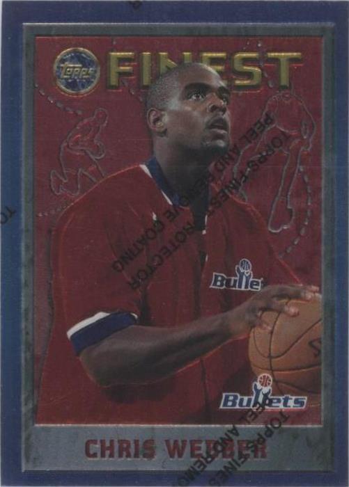 1995-96 Topps Finest - Chris Webber #144