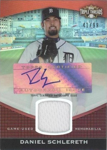 2011 Topps Triple Threads - Daniel Schlereth #TTUAR-86