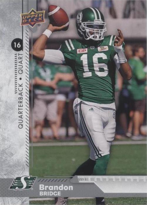 2018 Upper Deck CFL Brandon Bridge #193