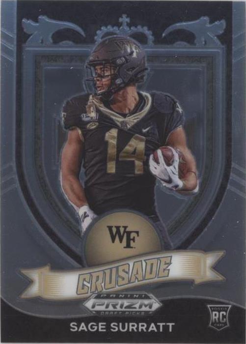 2021 Panini Prizm Draft Picks Sage Surratt #177