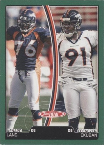 2007 Topps Total Ebenezer Ekuban Kenard Lang #292