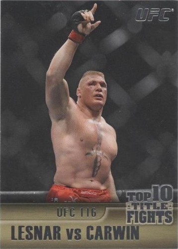 2011 Topps UFC Title Shot - Brock Lesnar Shane Carwin #TT-30