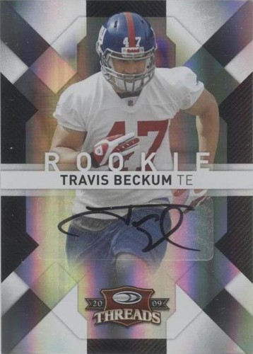 2009 Donruss Threads Travis Beckum #196