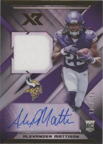 2019 Panini XR Alexander Mattison #RSA-34