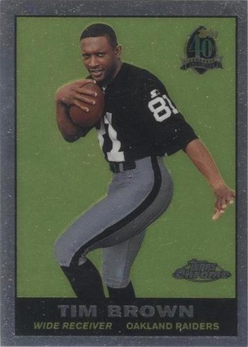 1996 Topps Chrome Tim Brown #6
