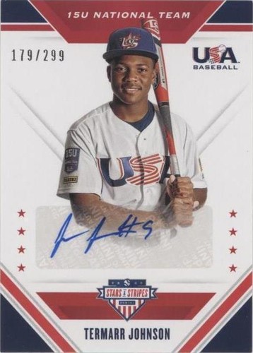 2020 Panini USA Baseball Stars & Stripes - Termarr Johnson #15U-TJ