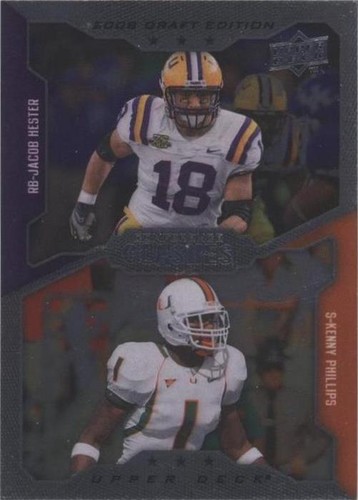 2008 Upper Deck Draft Edition Jacob Hester Kenny Phillips #244