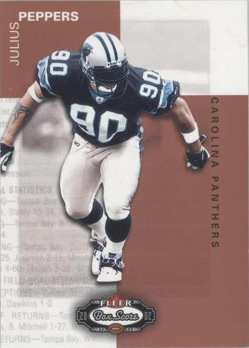 2002 Fleer Box Score Julius Peppers #156