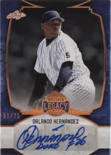 2024 Leaf a Bronx Legacy - Orlando Hernandez #BA-OH1