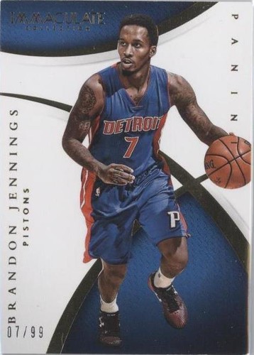 2014-15 Panini Immaculate Collection - Brandon Jennings #15
