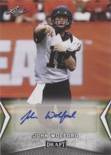 2018 Leaf Draft John Wolford #BA-JW6