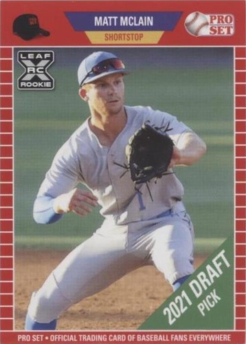2021 Leaf Pro Set Baseball Blaster - Matt McLain #PS42