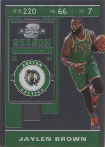 2019-20 Panini Contenders Optic - Jaylen Brown #24