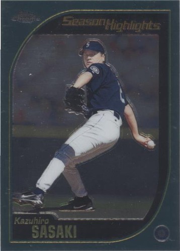 2001 Topps Chrome #567 ROOKIE CUP Kazuhiro Sasaki -Seattle