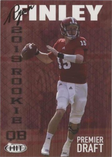 2019 Sage Hit Premier Draft Ryan Finley #100