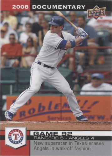 2008 Upper Deck Documentary - Hank Blalock #2972