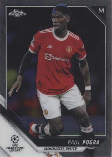 Paul Pogba 2021-22 Topps Chrome UEFA Champions League Soccer UCL