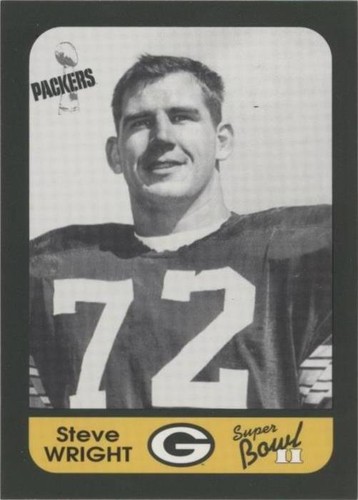 1991 Champion Cards Green Bay Packers Super Bowl II 25th Anniversary Steve Wright #2