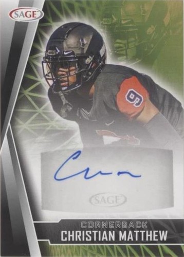 2022 SAGE High Series Christian Matthew #A-CM2