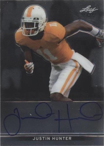 2013 Leaf Metal Draft Justin Hunter #BA-JH1