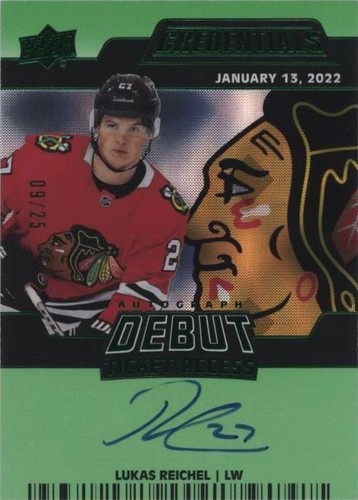 2022-23 Upper Deck Credentials - Lukas Reichel #DTAA-LR